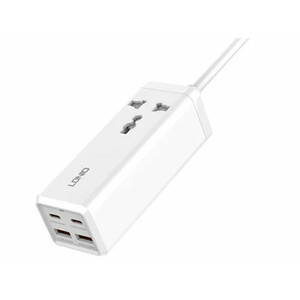 مینی پریز برق و شارژر رومیزی الدنیو LDNIO SC1418 Portable Mini Smart Power Socket Plug 2022 Desktop AC Electric Power Plug Socket Strip Best Seller