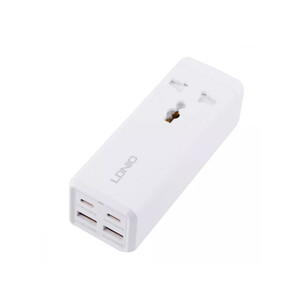 چند راهی برق یک سوکت و چهار پورت با توان 65 وات الدنیو LDNIO SC1418 Mini Smart Power Socket Plug Desktop