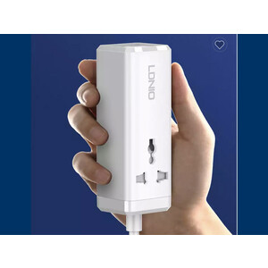 مینی پریز برق و شارژر رومیزی الدنیو LDNIO SC1418 Portable Mini Smart Power Socket Plug 2022 Desktop AC Electric Power Plug Socket Strip Best Seller