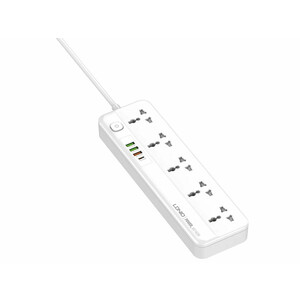 سیم سیار برق 3 سوکت، 3 یو اس بی و 1 تایپ سی الدنیو LDNIO SC5415 Power Strip With USB Port