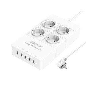 چند راهی 4 سوکت و 5 یو اس بی اوریکو Orico 4 AC with 5 USB Charging Port HPC-4A5U-EU