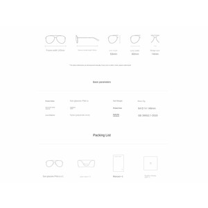 عینک آفتابی پولاریزه شیائومی Xiaomi Mijia Sunglasses Pilota MSG01BJ