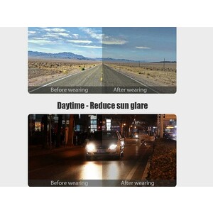 عینک پلاریزه و ضد انعکاس رانندگی شیائومی UREVO Day Night Driving Glasses Polarized Aviator Driving Glasses