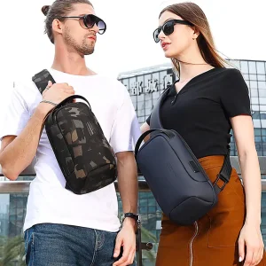کیف کراس بادی مردانه بنج BANGE اصل مدل BG-7221 ضدآب با درگاه شارژ