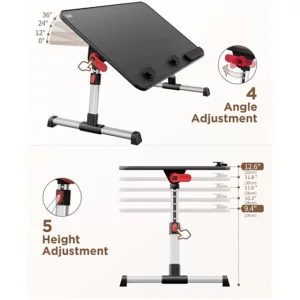 میز و پایه نگهدارنده لپ‌تاپ تا 17 اینچ سایجی A6LQ تاشو و قابل حمل