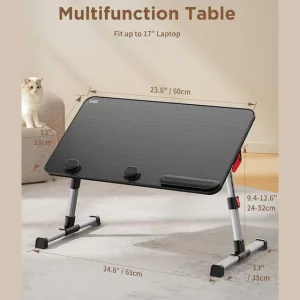میز و پایه نگهدارنده لپ‌تاپ تا 17 اینچ سایجی A6LQ تاشو و قابل حمل