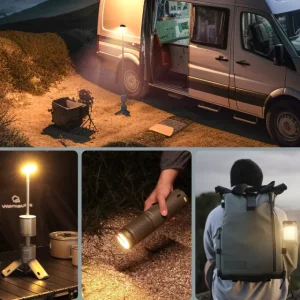 چراغ کمپینگ شارژی تورفایر ThorFire مدل VP-CL03 ضدآب چندکاره