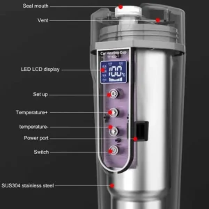 لیوان حرارتی برقی هوشمند خودرو TY-450-1