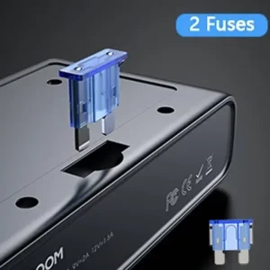 شارژر فندکی فست شارژ ماشین 210 وات تایپ‌سی و یو‌اس‌بی جویرم JR-CL06