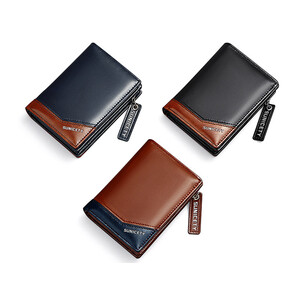 بهترین کیف پول مردانه کوتاه زیپ دار SUNICETY S3004 zipper short men's wallet
