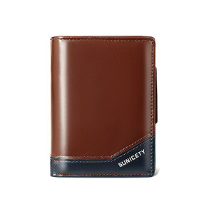 کیف پول مردانه کوتاه زیپ دار SUNICETY S3004 zipper short men's wallet