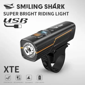 چراغ دوچرخه شارژی اسمایلینگ‌ شارک QXD500SX