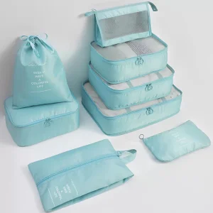 پک کیف نظم دهنده چمدان مسافرتی ضدآب (8 تکه) برلیانس New eight-piece set