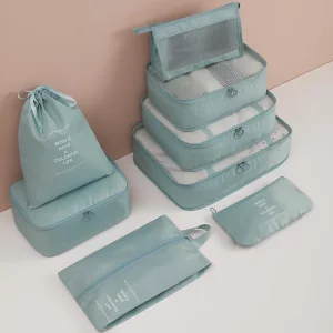 پک کیف نظم دهنده چمدان مسافرتی ضدآب (8 تکه) برلیانس New eight-piece set