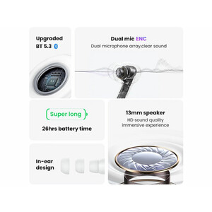 هندزفری بلوتوثی 5.3 یوسامز USAMS XD19 Dual-mic ENC TWS Earbuds