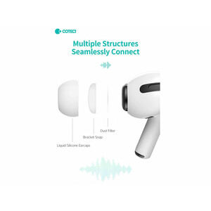 سری سیلیکونی ایرپاد پرو و ایرپاد 2 کوتتسی COTEetCI Silicone Ear Tips Pods Pro/2 73051