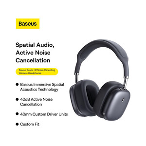 خریدذ بهترین هدفون بی سیم با قابلیت حذف نویز بیسوس Baseus Bowie H2 Noise-Cancelling Wireless Headphone