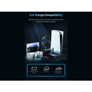 هدست گیمینگ بیسیم بیسوس Baseus AeQur GH02 Gaming Wireless Headphone A00050800211-00
