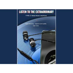 هندزفری سیمی تایپ سی ایکس او XO in-ear wired headphones EP56