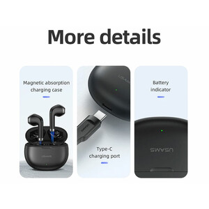 هندزفری بلوتوثی 5.3 یوسامز USAMS YO17 TWS Earbuds Bluetooth