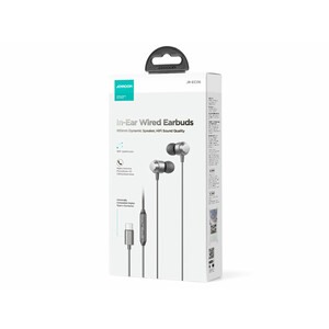 هندزفری سیمی تایپ سی 1.2 متری جویروم JOYROOM JR-EC06 TYPE-C Series In-Ear Metal Wired Earbuds