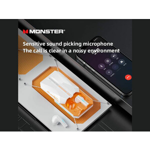 هندزفری بی سیم گیمینگ مانستر Monster XKT11 TWS Wireless Earphones Bluetooth 5.2 Gamer Earbuds