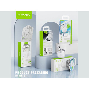 هندزفری بلوتوث باوین BAVIN BA27 TWS Wireless Earphones Bluetooth 5.1