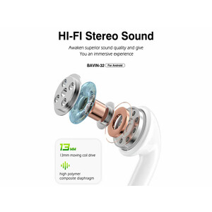 قیمت هندزفری بی سیم باوین BAVIN BA32 TWS Bluetooth Wireless Earphone
