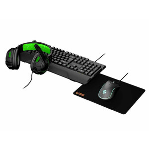 خرید ست گیمینگ کیبورد موس هدفون و پدموس پورودو Porodo 4In1 Gaming Starter Kit PDX213