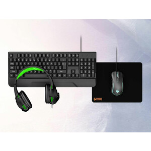 قیمت ست گیمینگ کیبورد موس هدفون و پدموس پورودو Porodo 4In1 Gaming Starter Kit PDX213