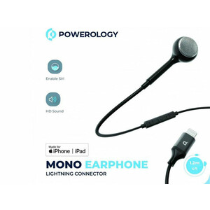 ایرفون مونو لایتنینگ پاورولوژی Powerology Mono Earphone Lightning Connector