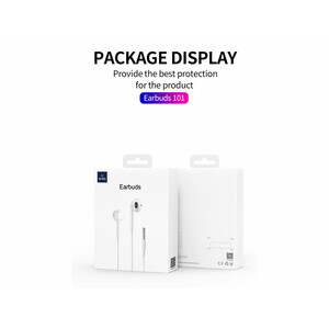خرید هندزفری سیمی با جک 3.5 میلی‌متری ویوو Wiwu Earbuds 3.5Mm Audio Connector Eb101