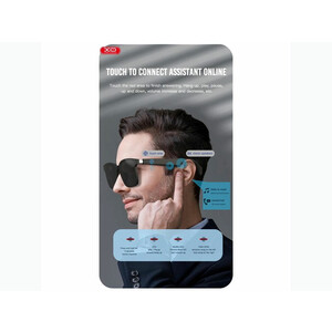 عینک آفتابی و هندزفری بلوتوث ایکس او XO E5 Bluetooth Music Sunglasses