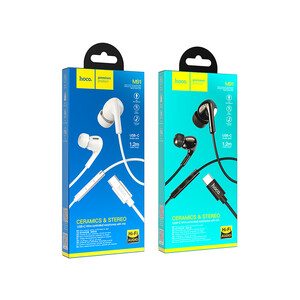 هندزفری سیمی تایپ سی هوکو Hoco Wired earphones Type-C “M91 Shelly” with mic