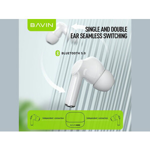 هندزفری بی سیم باوین BAVIN BA15 Hi-Fi TWS Bluetooth 5.0 Wireless Earphone