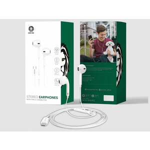 قیمت هندزفری سیمی تایپ سی گرین GREEN GNSTEARTCWH USB-C Stereo Earphones