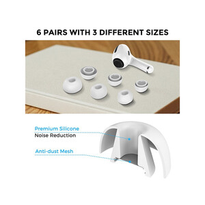 سری سیلیکونی ایرپاد پرو آها استایل AhaStyle WG86_Silicone Pro In-Ear Tips Design for AirPods