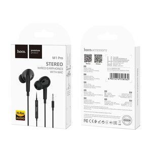 خرید هندزفری سیمی لایتنینگ هوکو Hoco Wired earphones 3.5mm M1 Pro Original series” with mic