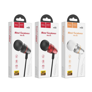 خرید هندزفری سیمی با جک 3.5 میلیمتری هوکو Hoco Wired earphones 3.5mm M59 Magnificent with microphone