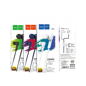 خرید هندزفری سیمی با جک 3.5 میلیمتری هوکو Hoco Wired earphones 3.5mm M72 Admire with mic