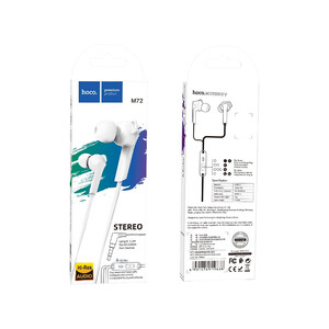 فروش هندزفری سیمی با جک 3.5 میلیمتری هوکو Hoco Wired earphones 3.5mm M72 Admire with mic
