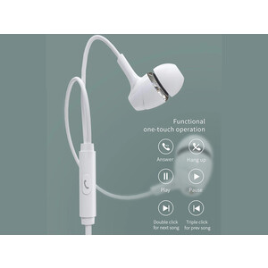فروش هندزفری سیمی با جک 3.5 میلیمتری هوکو Hoco Wired earphones 3.5mm M76 Maya universal”