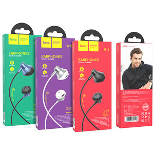 فروش هندزفری سیمی با جک 3.5 میلیمتری هوکو Hoco Wired earphones 3.5mm “M75 Belle” with mic
