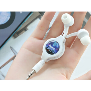 فروش هندزفری سیمی هوکو تلسکوپی  با جک 3.5 میلی متری Hoco Wired earphones 3.5mm “M68 Easy clip” telescopic