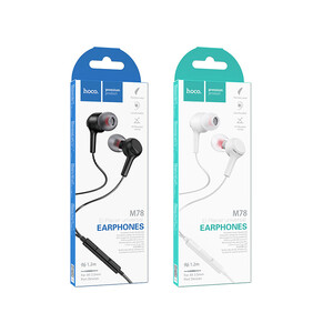 کیفیت هندزفری  سیمی با جک 3.5 میلیمتری  هوکو Hoco Wired earphones 3.5mm “M78 El Placer” with mic