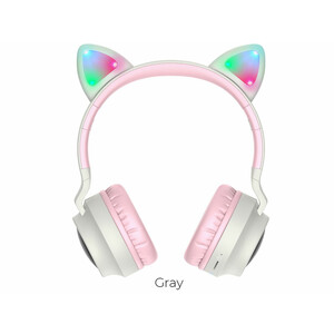 خرید هدفون بلوتوث کودکان هوکو Hoco Headphones W27 Cat ear wireless wired