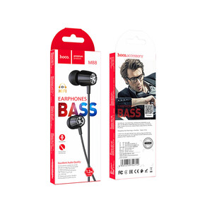 هندزفری سیمی با جک 3.05 میلیمتری هوکو Hoco Wired earphones 3.5mm M88 Graceful with mic