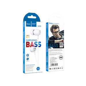 هندزفری سیمی با جک 3.05 میلیمتری هوکو Hoco Wired earphones 3.5mm M88 Graceful with mic