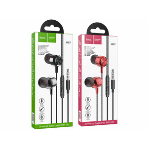 خرید هندزفری سیمی با جک 3.5 میلیمتری هوکو Hoco Wired earphones 3.5mm “M87 String” with mic