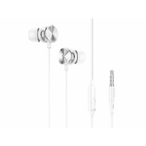 قیمت هندزفری سیمی پلاتینیوم هوکو  با جک 3.5 میلیمتری Hoco Wired earphones 3.5mm M96 Platinum with mic